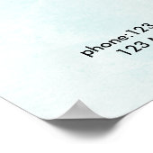 水モダン色スタイル価格ポスター ポスター (角)