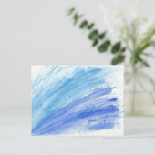水モダン色スプラッシュポストカード ポストカード (スタンド正面)