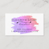 水モダン色スプラッシュ名刺 名刺 (正面)