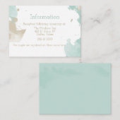 水モダン色スプラッシュ外装カード エンクロージャーカード (正面/裏面)