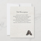 水モダン色スーツGroomsman提案要求 ノートカード (裏面)