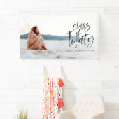 水モダン色タイポグラフィ大学院写真コーヒー 横断幕 (インサイチュ)