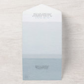 水モダン色ダスティグラデーションブ縁ど結婚ー オールインワン招待状 (外側)