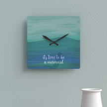 水モダン色ティール（緑がかった色）マーメイドシルエットカスタム