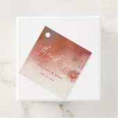 水モダン色テラコッタデザートボホ結婚ズ フェイバータグ (インサイチュ)