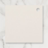 水モダン色テラコッタデザートボホ結婚ズ フェイバータグ (裏面)