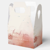 水モダン色テラコッタデザートボホ結婚ズ フェイバーボックス (オープン)