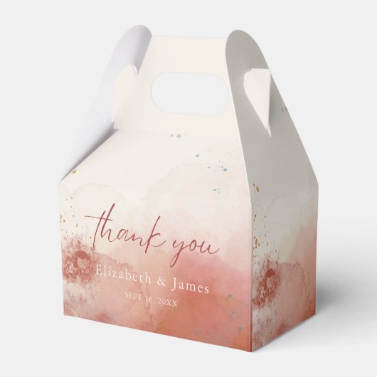 水モダン色テラコッタデザートボホ結婚ズ フェイバーボックス (正面サイド)