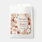 水モダン色テラコッタブルゴーニュ赤面フローラ フェイバーバッグ (正面)