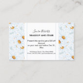 水モダン色デイジーフローラ 割引カード (裏面)