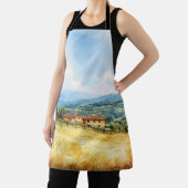水モダン色トスカーナ地中海のカントリー側 エプロン (インサイチュ)