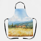 水モダン色トスカーナ地中海のカントリー側 エプロン (正面)