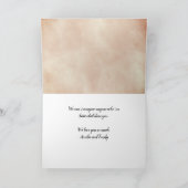 水モダン色ハッピーパパの日写真 カード (内部)