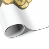 水モダン色パイナップル&前向きおもしろい引用文 ラッピングペーパー (ロールコーナー)