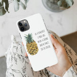 水モダン色パイナップル&前向きおもしろい引用文 iPhone 11Pro MAXケース<br><div class="desc">水モダン色パイナップル&前向きおもしろい引用文</div>