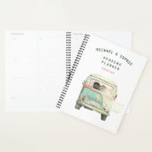 水モダン色パーソナライズされたウェディングプランナー プランナー手帳 (ディスプレー)