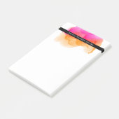 水モダン色パーソナライズされた ポストイット (アングル)