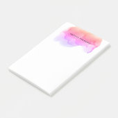 水モダン色パーソナライズされた ポストイット (アングル)