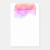 水モダン色パーソナライズされた ポストイット (正面)