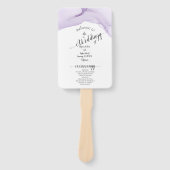 水モダン色パープル結婚ズ ハンドファン (正面)