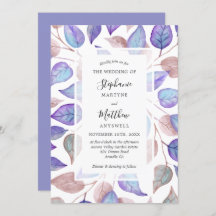 水モダン色パープル葉ズの葉結婚色