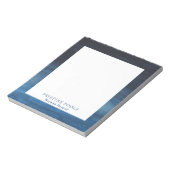 水モダン色ビジネス海軍ブルー ノートパッド (回転)