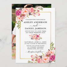 水モダン色ピンクのバラのフローラ写真結婚