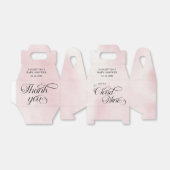 水モダン色ピンク彼女はクラウドナインベビー フェイバーボックス (折り畳みなし)