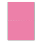 水モダン色ピンク結婚花座席表 テーブルナンバー (裏面)