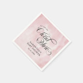 水モダン色ピンク雲9赤ちゃんシャワー スタンダードカクテルナプキン (角)