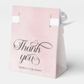 水モダン色ピンク雲9赤ちゃんシャワー フェイバーボックス (裏面サイド)