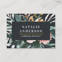 水モダン色フローラと葉エレガント