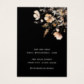 水モダン色フローライヤリング表示カード (裏面)