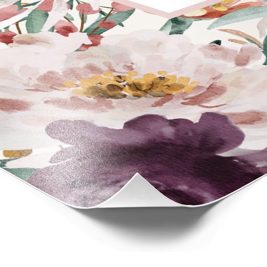 水モダン色フローラエレガントファミリー引用文 フォトプリント            (角)