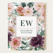 水モダン色フローラエレガントベーキングレシピ プランナー手帳 (裏面)