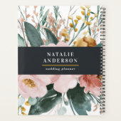 水モダン色フローラエレガント プランナー手帳 (裏面)