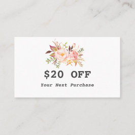 水モダン色フローラバラ金ゴールドメイクアップアーティスト 割引カード