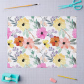 水モダン色フローラ植物花を投げる 薄葉紙 (クラフト)