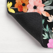 水モダン色フローラ植物花マウス マウスパッド (コーナー)