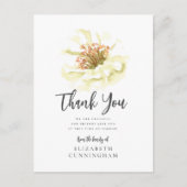 水モダン色フローラ植物記念感謝してい ポストカード (正面)