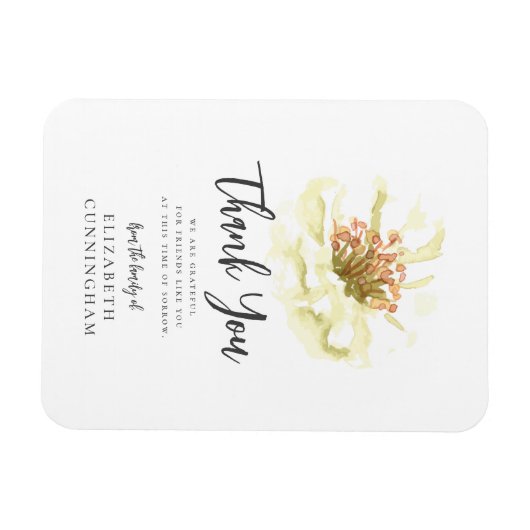 水モダン色フローラ植物記念感謝してい マグネット (横)