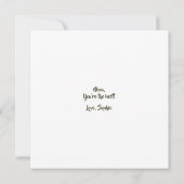 水モダン色フローラ母の日パーソナライズされた カード (裏面)