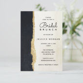 水モダン色ブライダルブランチ招待状 招待状 (スタンド正面)