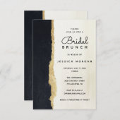 水モダン色ブライダルブランチ招待状 招待状 (正面/裏面)