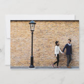 水モダン色ブラシ |の結婚写真招待状 招待状 (裏面)