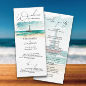 水モダン色ブルーシンプル海ク結婚ルーズ プログラム