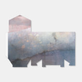 水モダン色ブルー&バラ金ゴールドピンクの好意 フェイバーボックス (折り畳みなし)