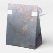 水モダン色ブルー&バラ金ゴールドピンクの好意 フェイバーボックス (裏面サイド)