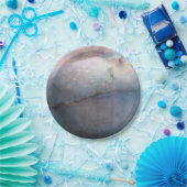 水モダン色ブルー&バラ金ゴールドピンクシックGlam ペーパープレート (パーティー)