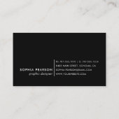 水モダン色ブロ名刺 名刺 (裏面)